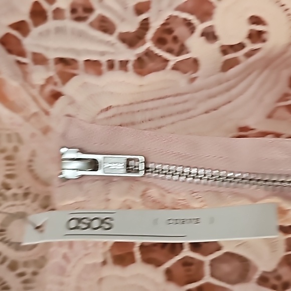 NWT ASOS Premium Curve Light Pink Lace Jacket Sz 24 - Picture 12 of 14